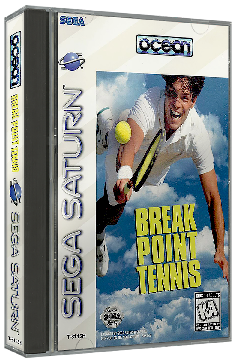 Break Point Tennis | NTSC | Sega Saturn | SS | En | Reproduction Case and Booklet - NO GAME