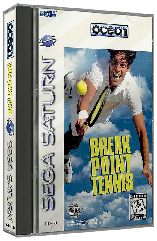 Break Point Tennis | NTSC | Sega Saturn | SS | En | Reproduction Case and Booklet - NO GAME