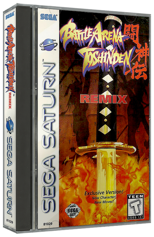 Battle Arena Toshinden Remix | NTSC | Sega Saturn | SS | En | Reproduction Case and Booklet - NO GAME