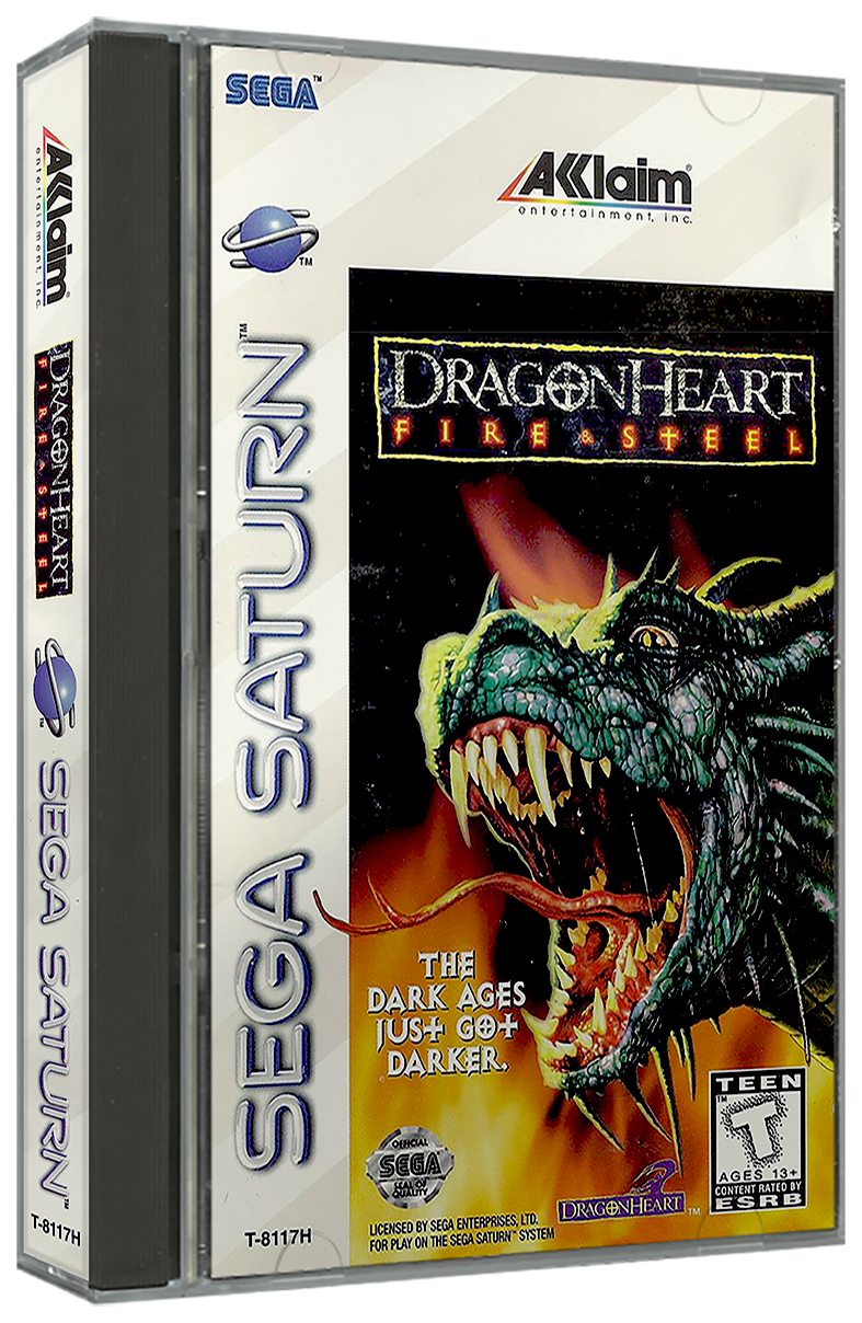DragonHeart - Fire, Steel | NTSC | Sega Saturn | SS | En | Reproduction Case and Booklet - NO GAME