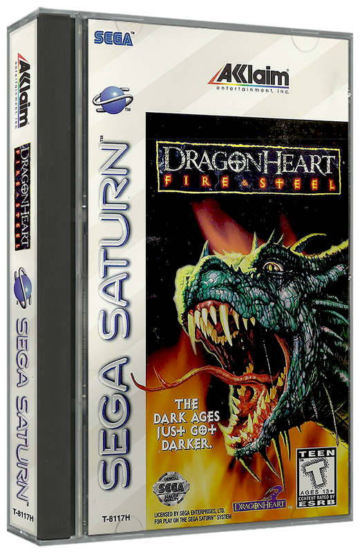 DragonHeart - Fire, Steel | NTSC | Sega Saturn | SS | En | Reproduction Case and Booklet - NO GAME