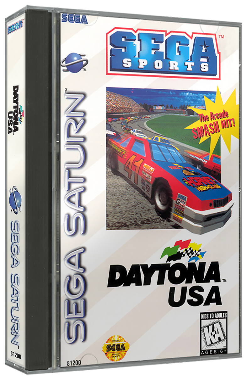 Daytona USA | NTSC | Sega Saturn | SS | En | Reproduction Case and Booklet - NO GAME