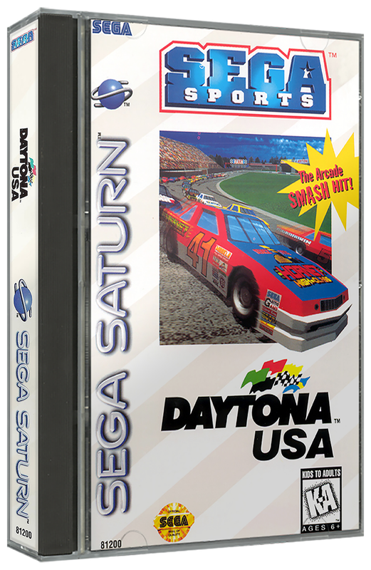 Daytona USA | NTSC | Sega Saturn | SS | En | Reproduction Case and Booklet - NO GAME