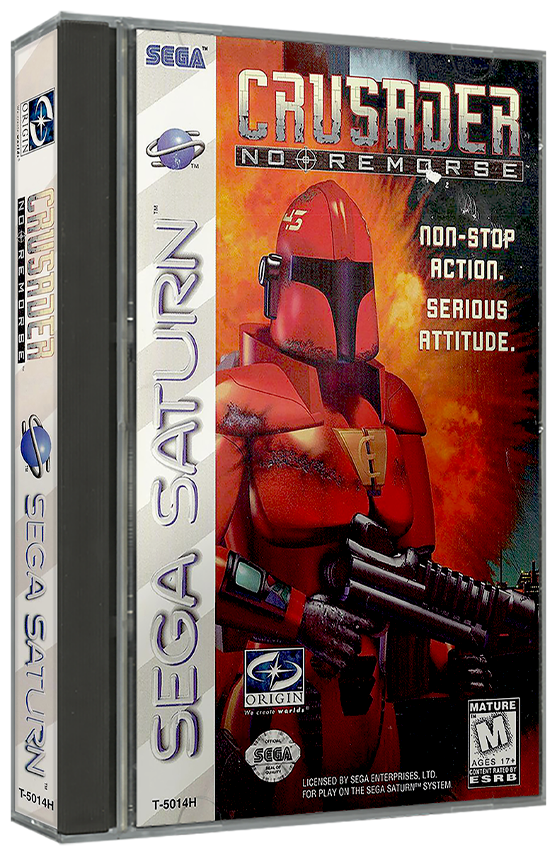 Crusader No Remorse | NTSC | Sega Saturn | SS | En | Reproduction Case and Booklet - NO GAME