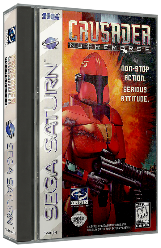 Crusader No Remorse | NTSC | Sega Saturn | SS | En | Reproduction Case and Booklet - NO GAME