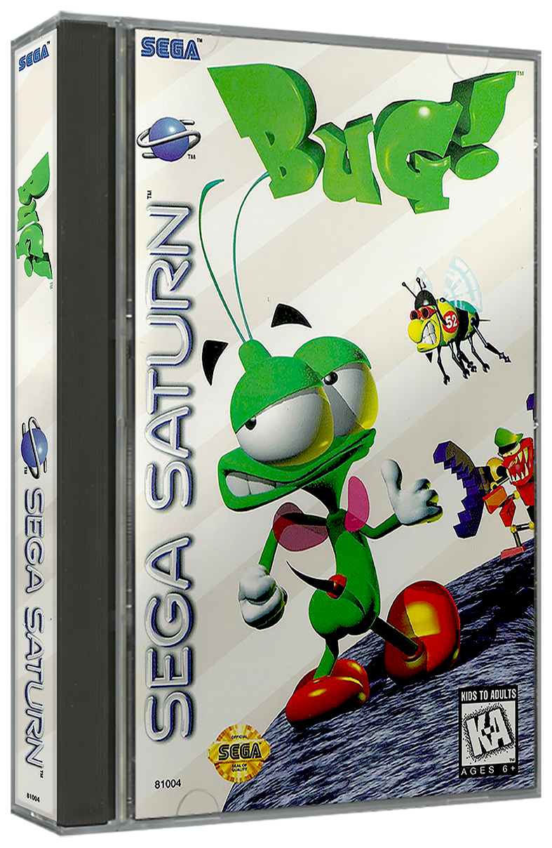 Bug | NTSC | Sega Saturn | SS | En | Reproduction Case and Booklet - NO GAME