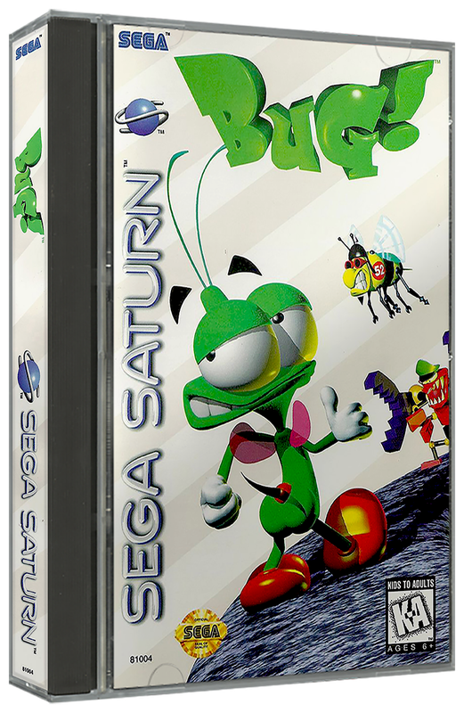 Bug | NTSC | Sega Saturn | SS | En | Reproduction Case and Booklet - NO GAME