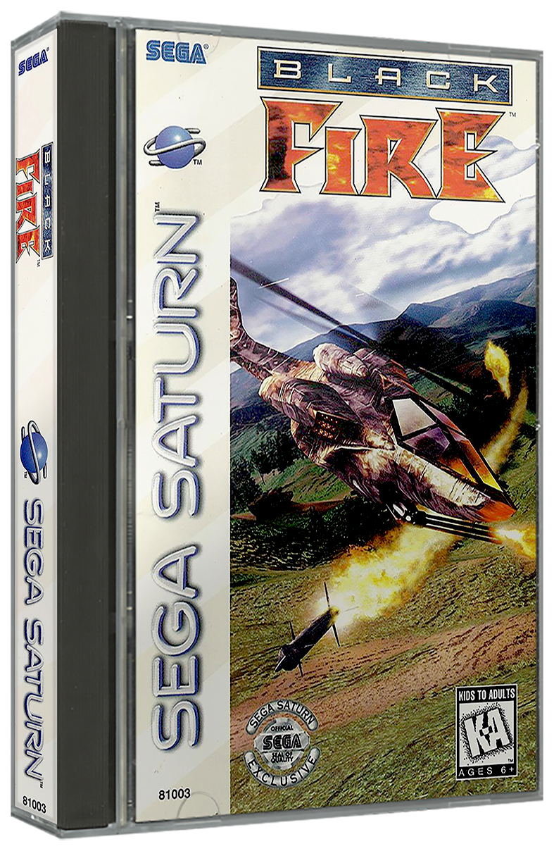 Black Fire | NTSC | Sega Saturn | SS | En | Reproduction Case and Booklet - NO GAME