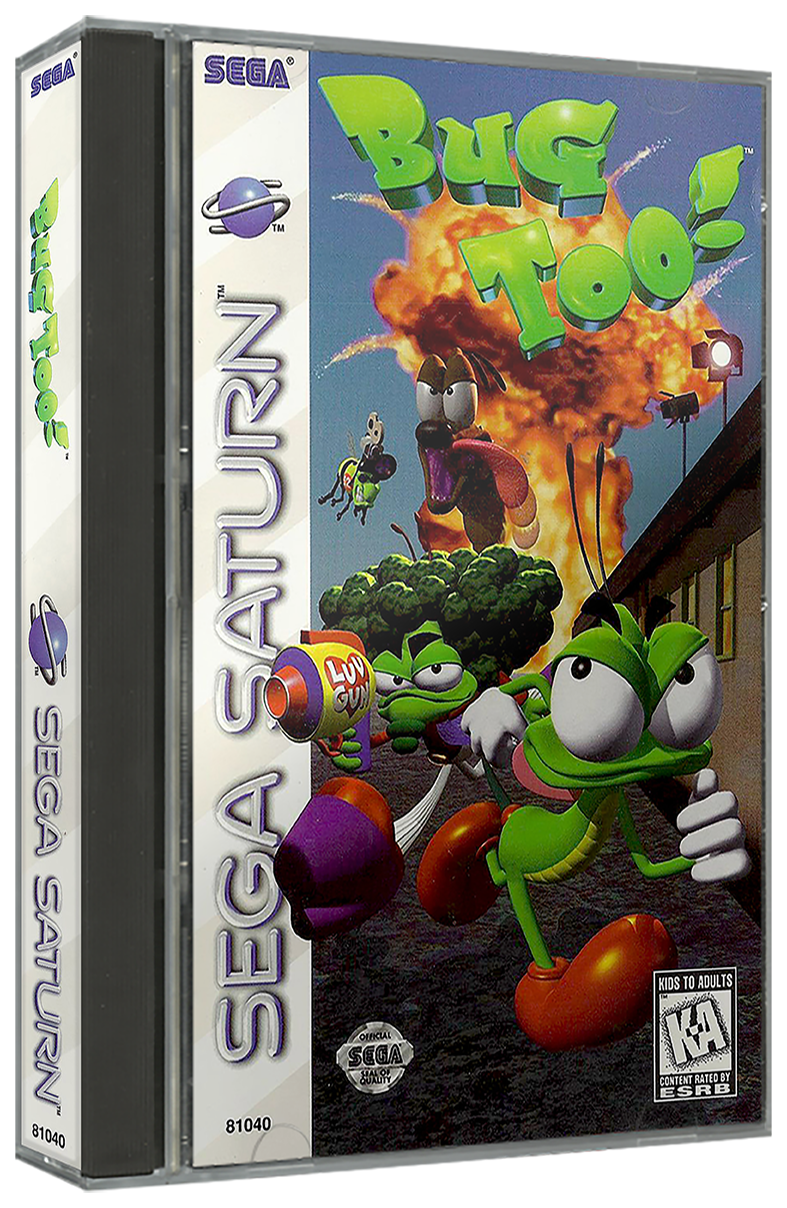 Bug Too | NTSC | Sega Saturn | SS | En | Reproduction Case and Booklet - NO GAME