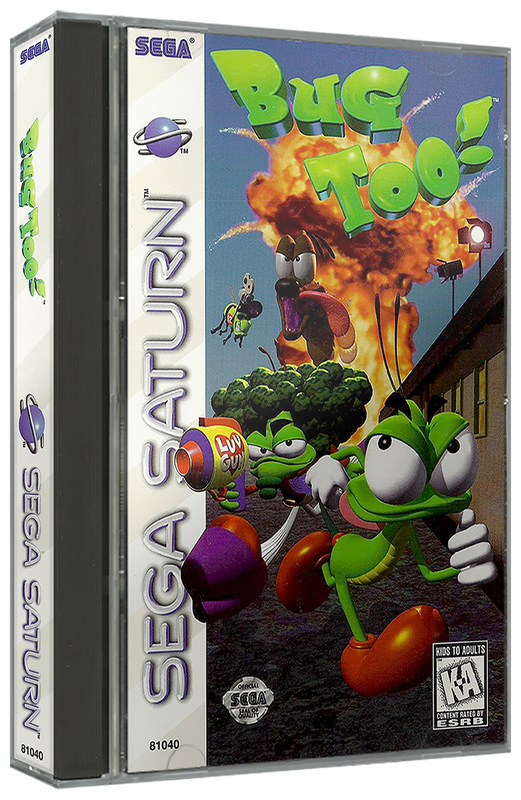 Bug Too | NTSC | Sega Saturn | SS | En | Reproduction Case and Booklet - NO GAME
