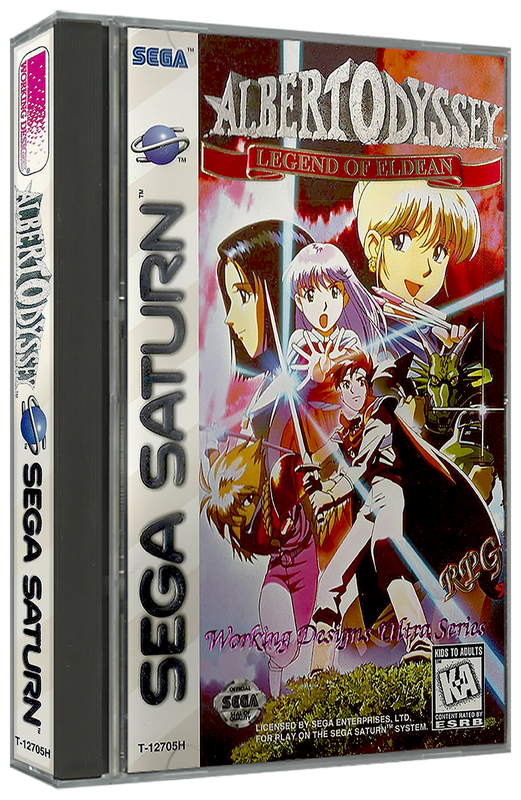 Albert Odyssey Legend of Eldean | NTSC | Sega Saturn | SS | En | Reproduction Case and Booklet - NO GAME