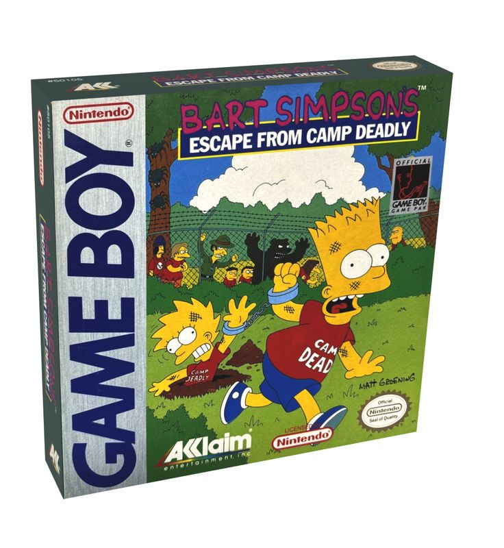 Bart Simpson's Escape from Camp Deadly Reproduction Box