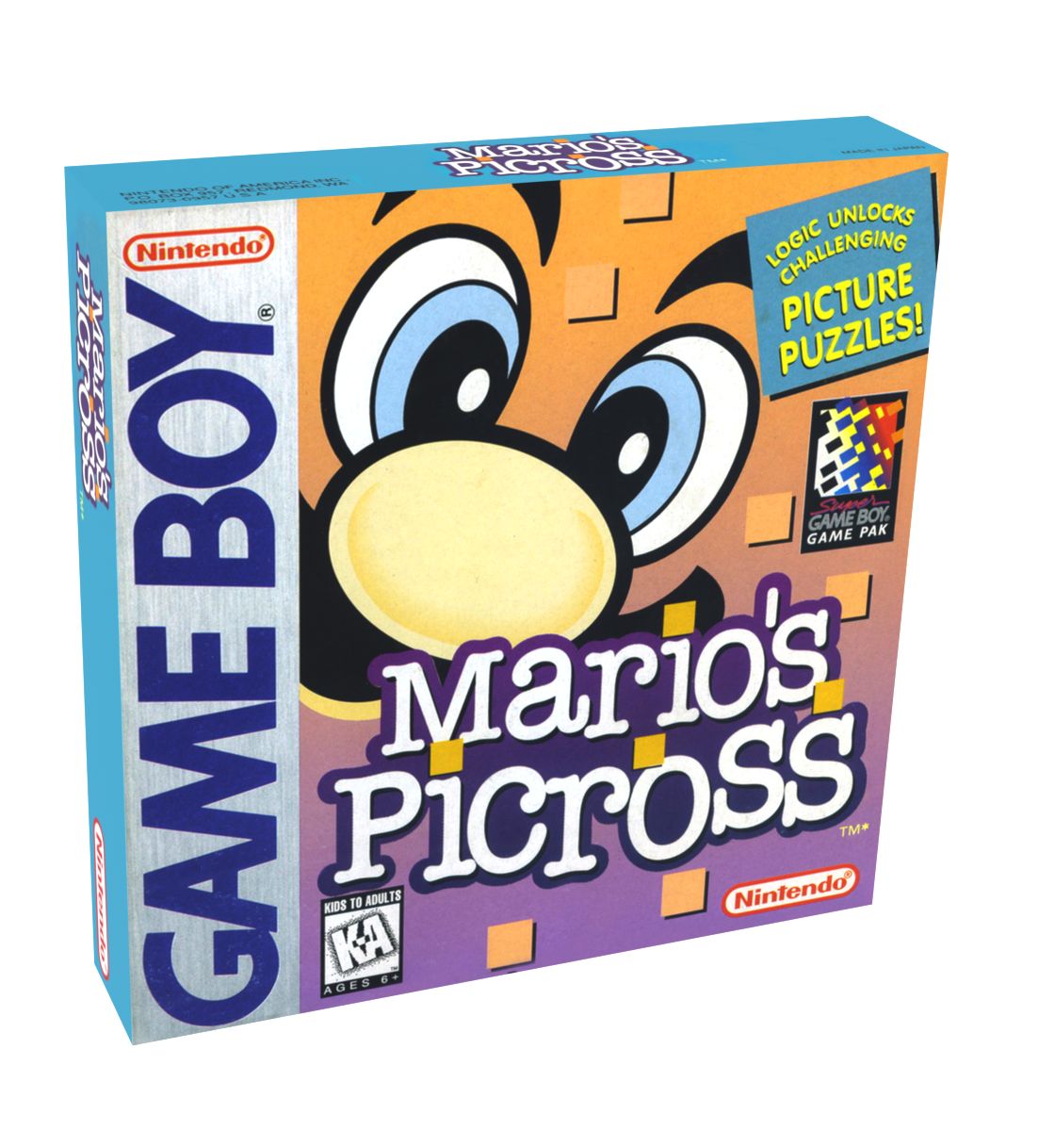 Mario&#39;s Picross Reproduction Box