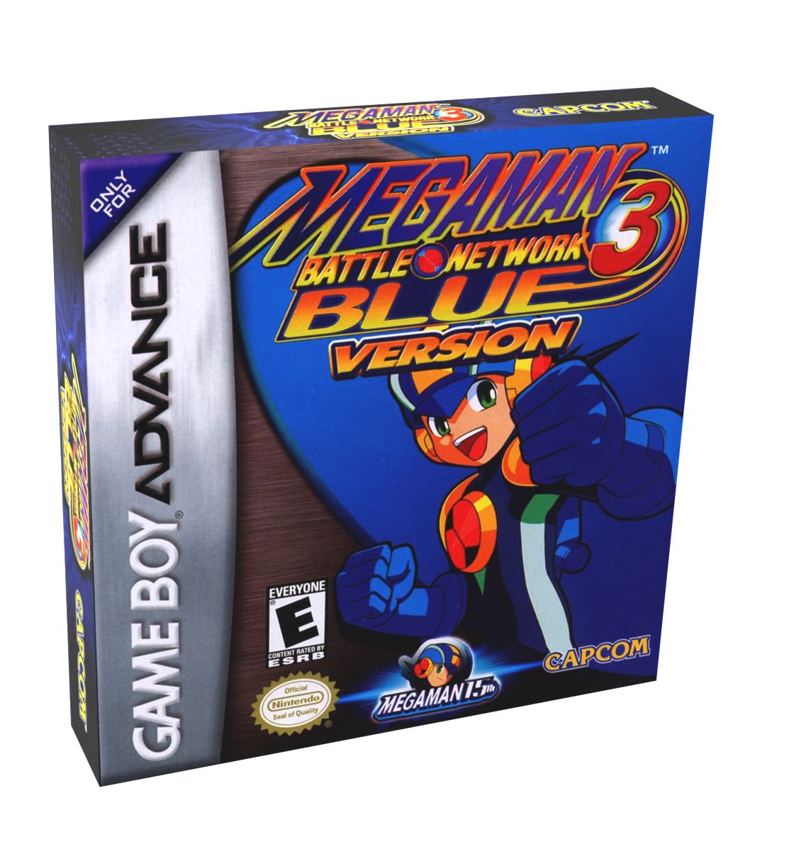 Mega Man Battle Network 3 Blue Version Reproduction Box