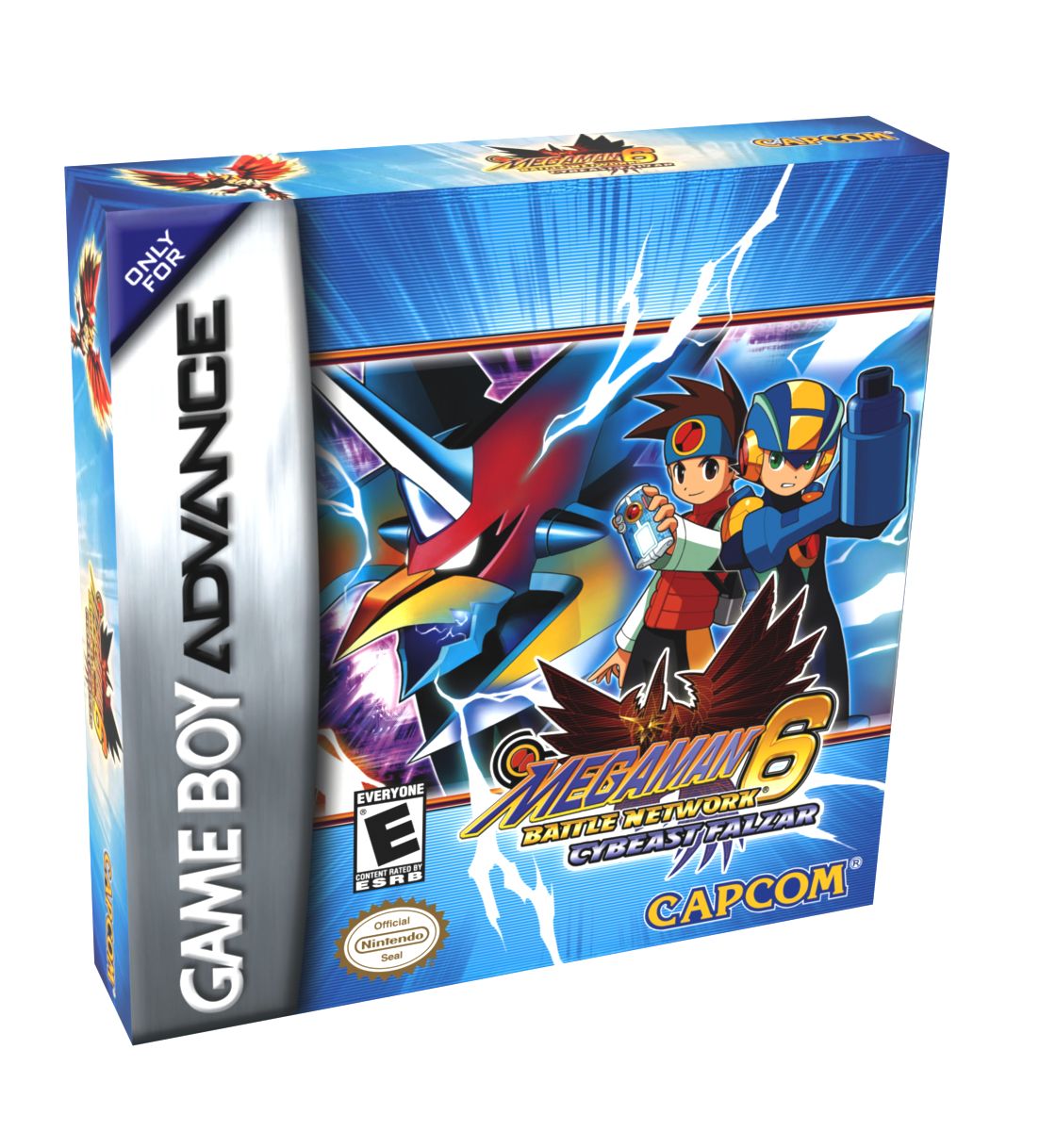Mega Man Battle Network 6 Cybeast Falzar Reproduction Box
