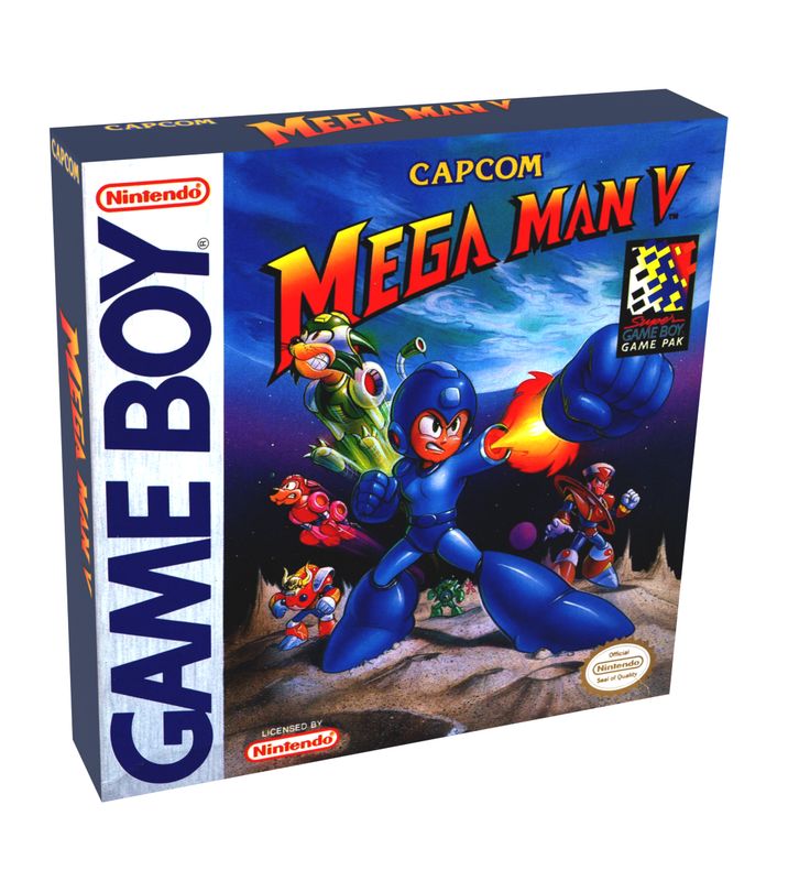 Mega Man V Reproduction Box