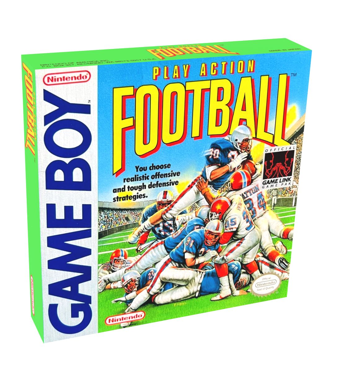 Play Action Football Reproduction Box