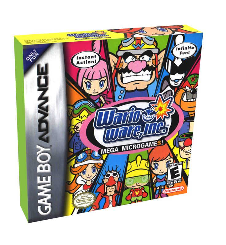 Microgames Rivets WarioWare Inc Mega Microgames Reproduction Box