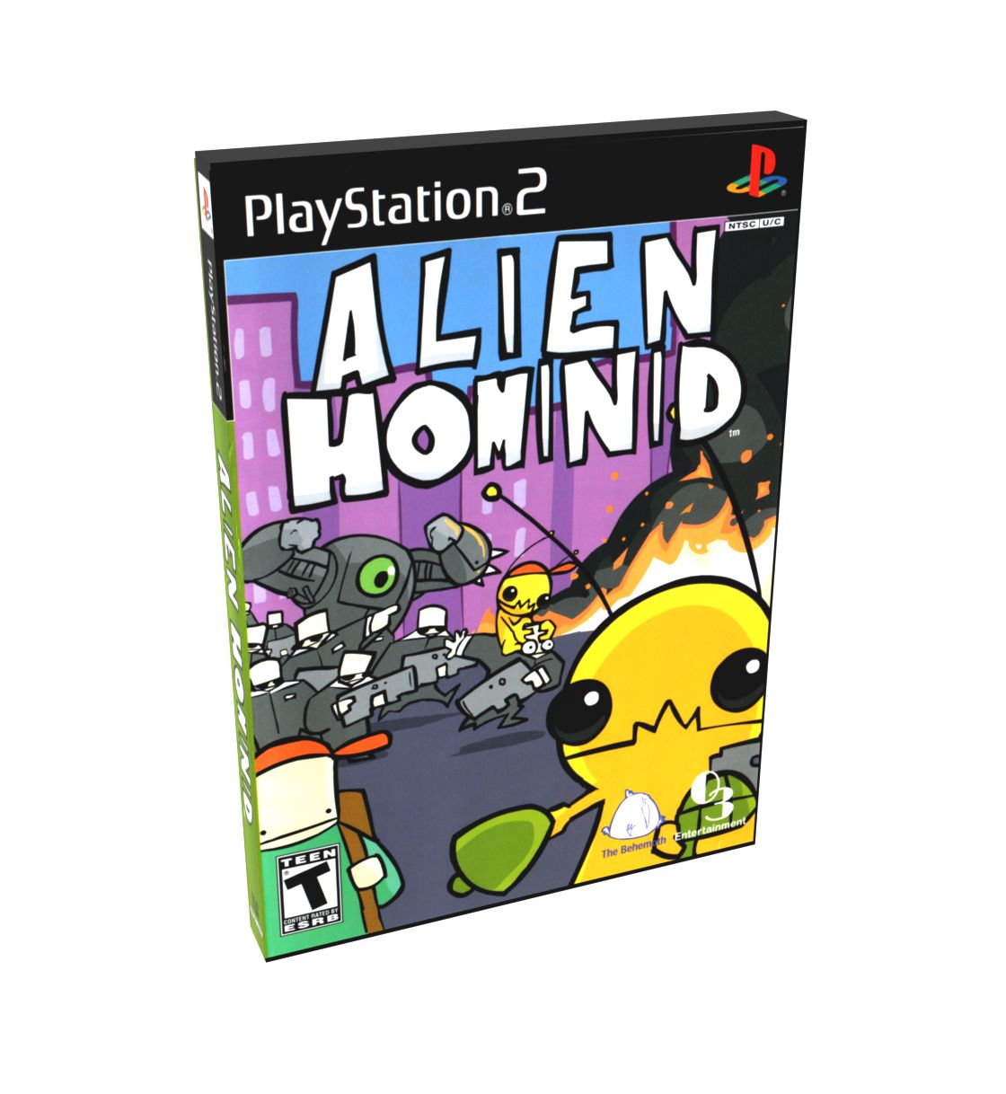 Alien Hominid | NTSC | Playstation 2 | PS2 | En | Reproduction Case and Booklet - NO GAME