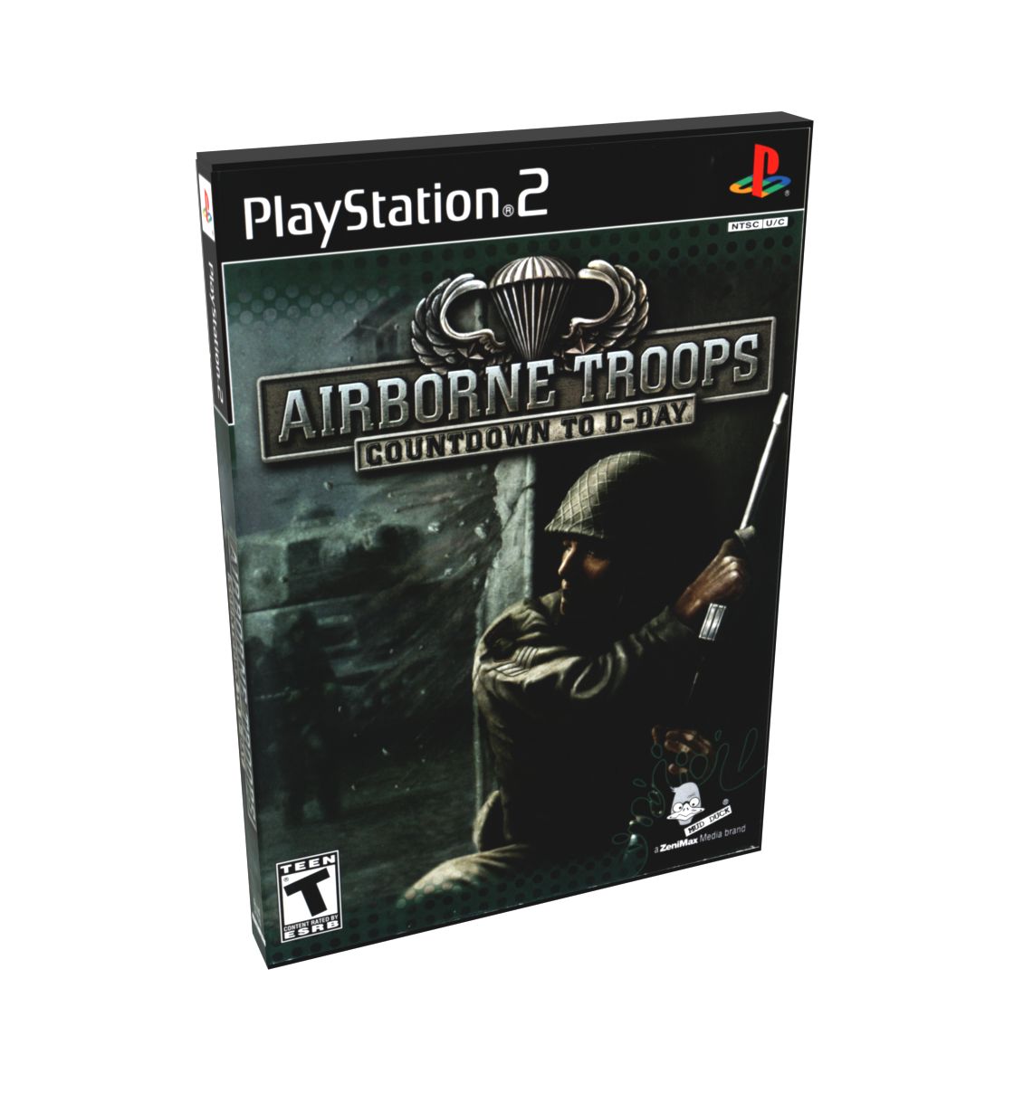Airborne Troops Countdown to D Day | NTSC | Playstation 2 | PS2 | En | Reproduction Case and Booklet - NO GAME