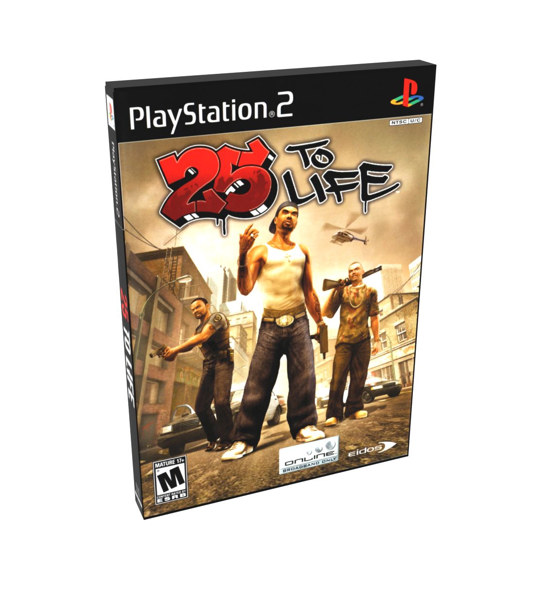 25 To Life | NTSC | Playstation 2 | PS2 | En | Reproduction Case and Booklet - NO GAME