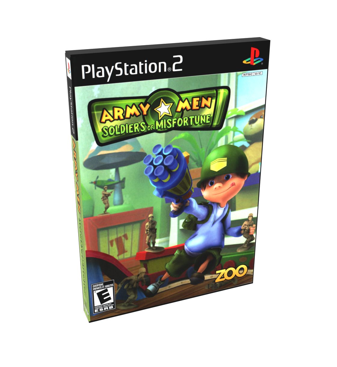 Army Men Soldiers of Misfortune | NTSC | Playstation 2 | PS2 | En | Reproduction Case and Booklet - NO GAME