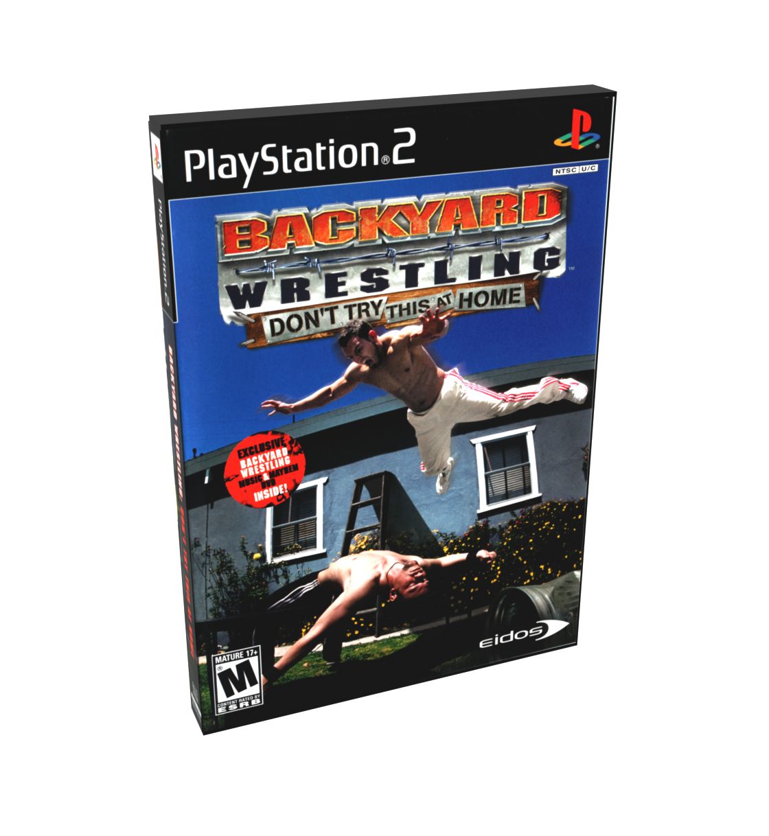 Backyard Wrestling Don&#39;t Try This At Home (Soundtrack) | NTSC | Playstation 2 | PS2 | En | Reproduction Case and Booklet - NO GAME