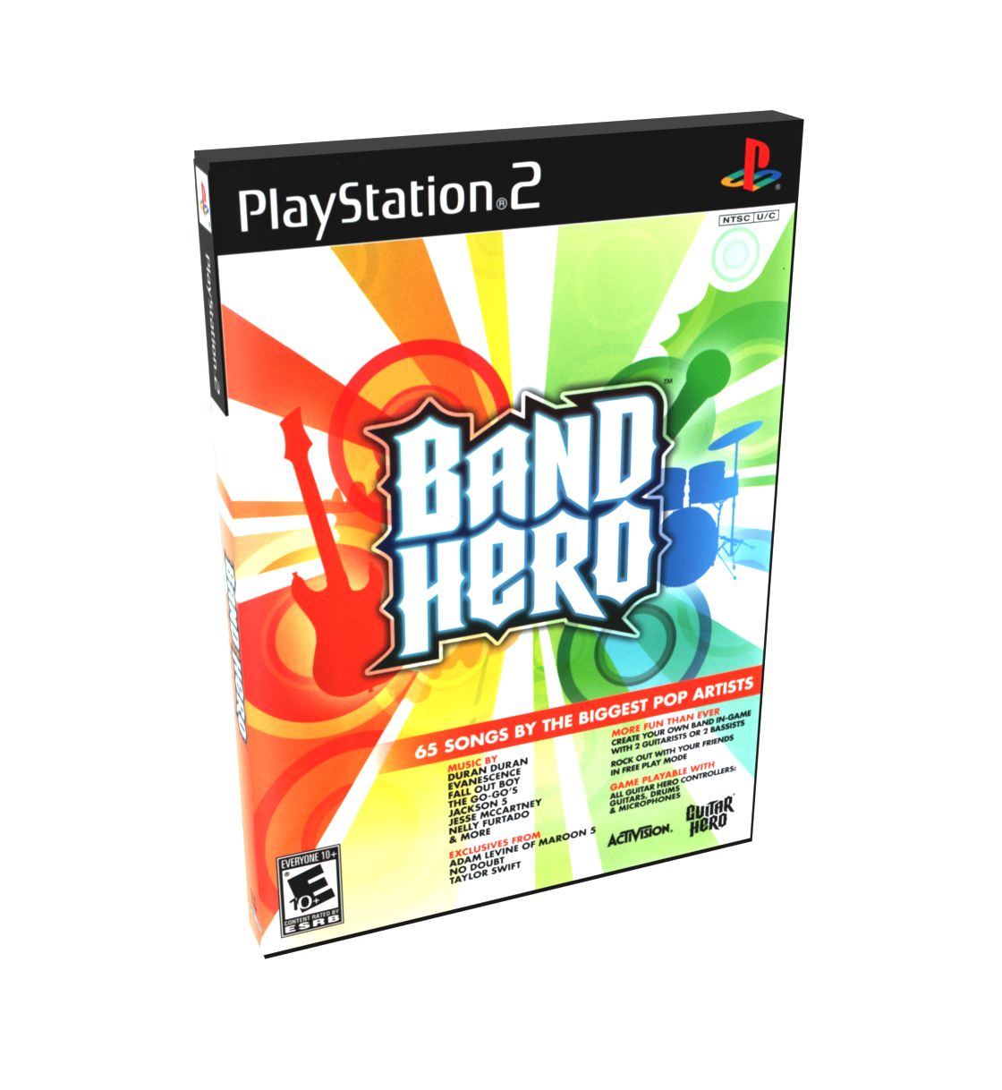 Band Hero | NTSC | Playstation 2 | PS2 | En | Reproduction Case and Booklet - NO GAME