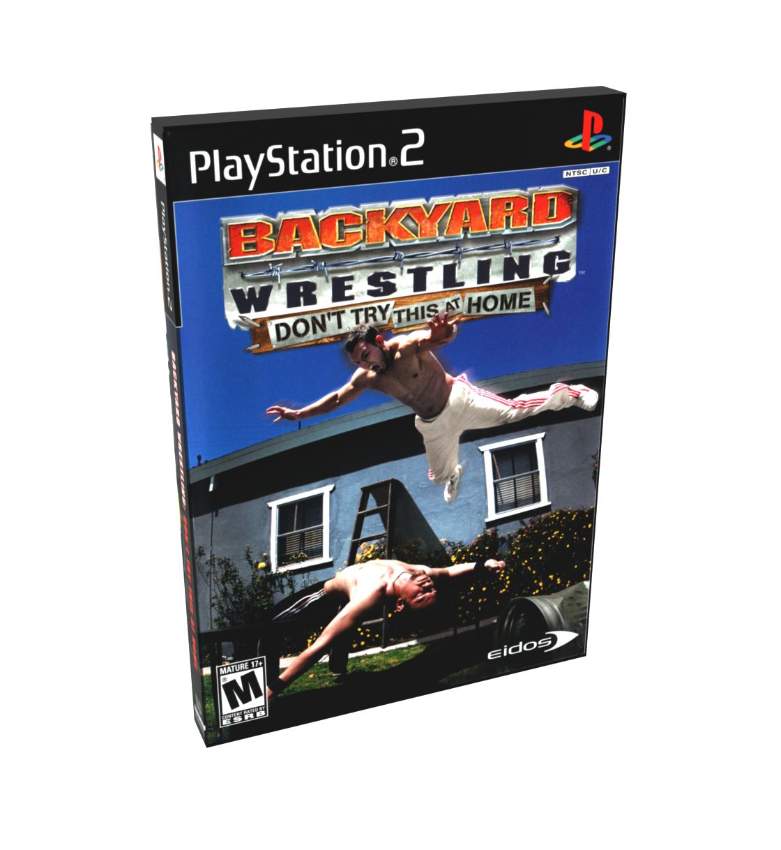 Backyard Wrestling Don&#39;t Try This At Home | NTSC | Playstation 2 | PS2 | En | Reproduction Case and Booklet - NO GAME