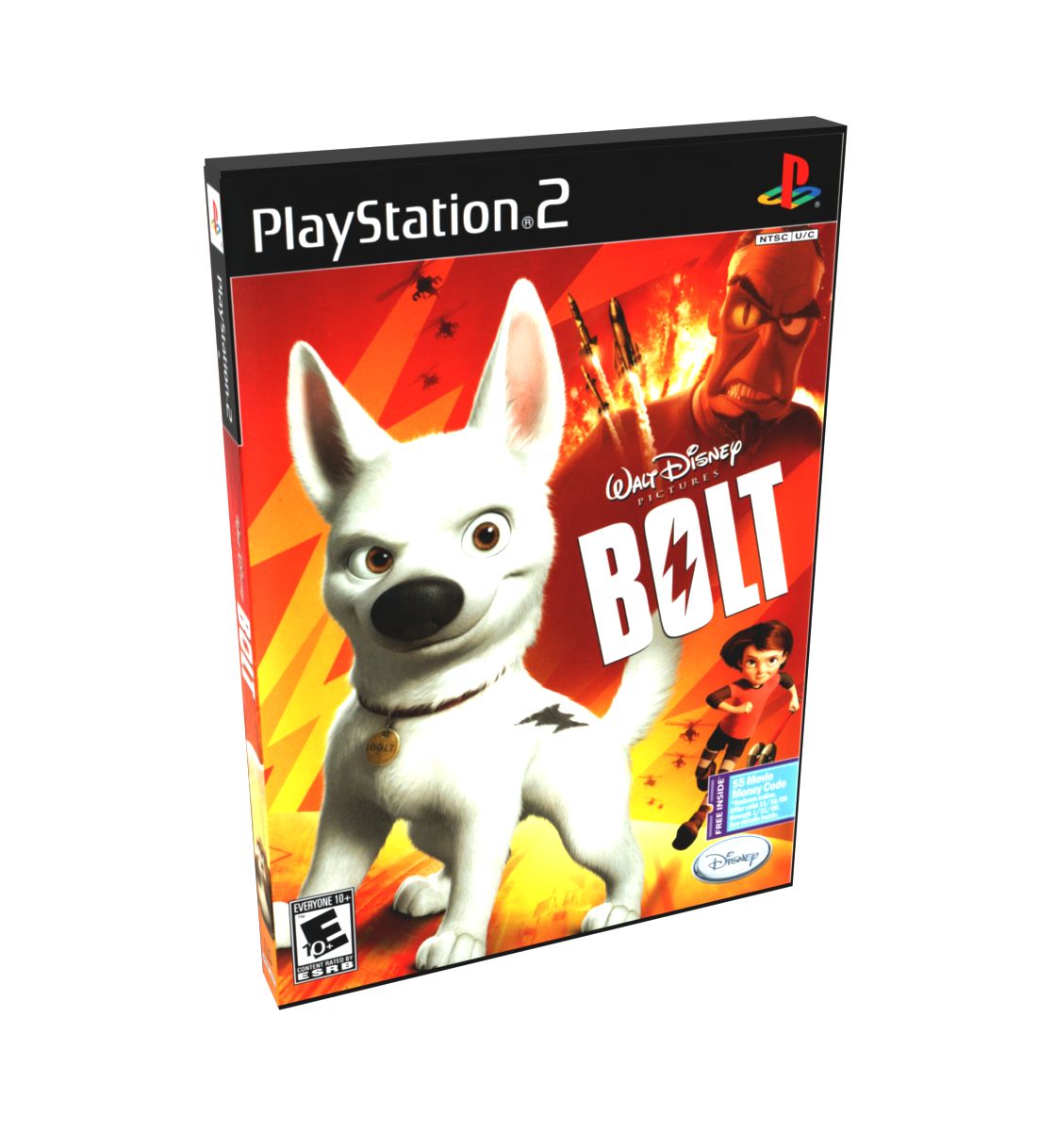 Bolt (Disney's) (Movie) | NTSC | Playstation 2 | PS2 | En | Reproduction Case and Booklet - NO GAME