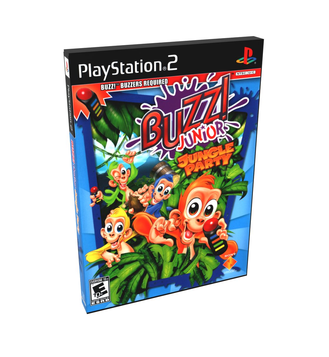 Buzz! Junior Jungle Party | NTSC | Playstation 2 | PS2 | En | Reproduction Case and Booklet - NO GAME