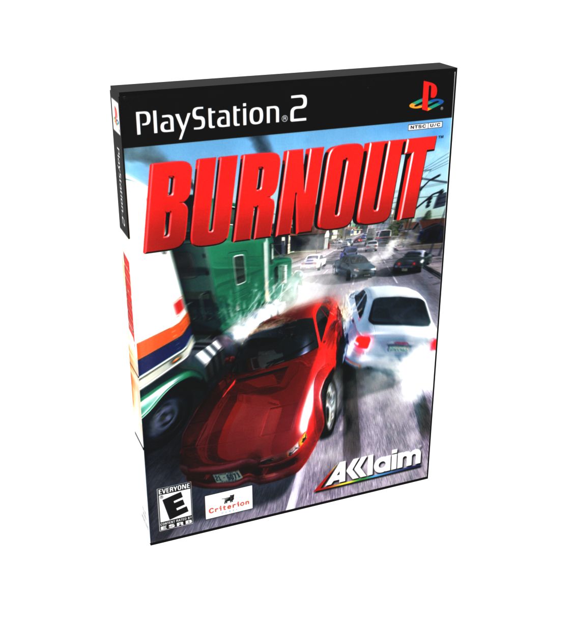 Burnout | NTSC | Playstation 2 | PS2 | En | Reproduction Case and Booklet - NO GAME