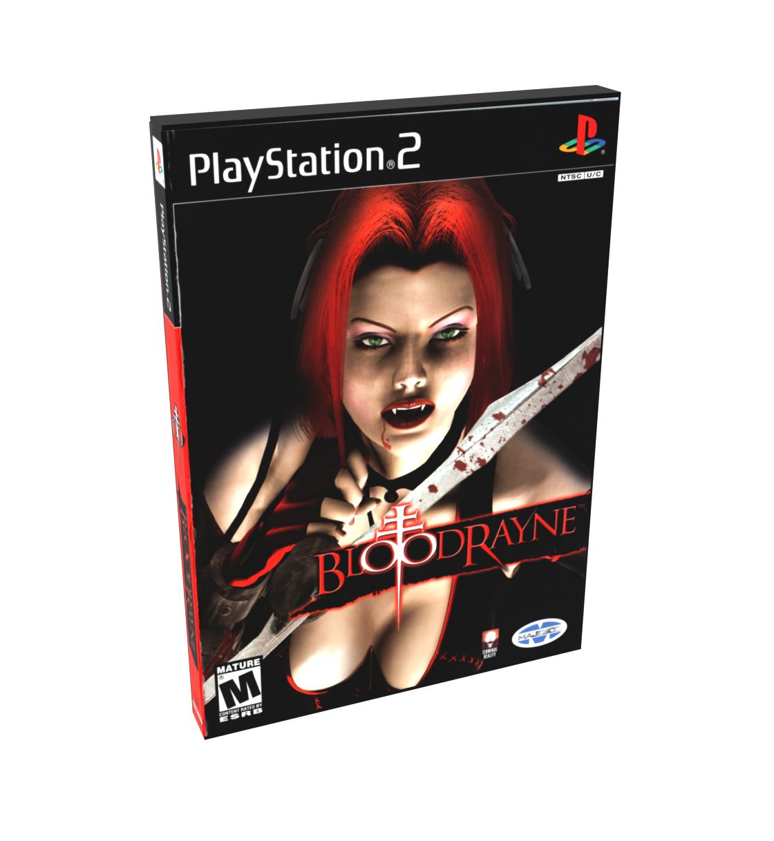 BloodRayne | NTSC | Playstation 2 | PS2 | En | Reproduction Case and Booklet - NO GAME