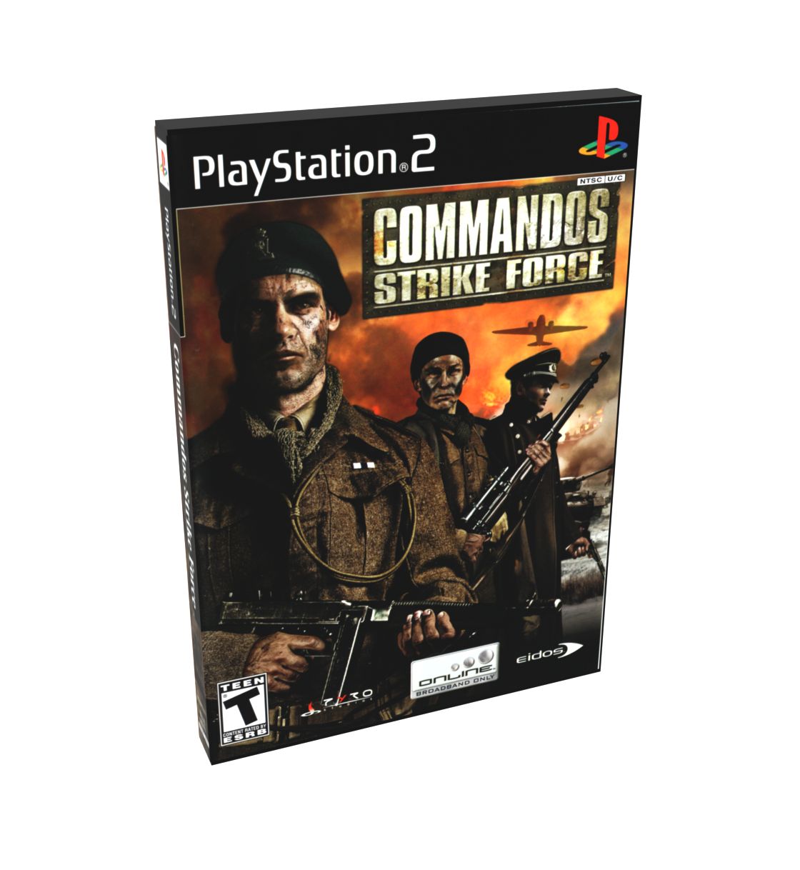 Commandos Strike Force | NTSC | Playstation 2 | PS2 | En | Reproduction Case and Booklet - NO GAME