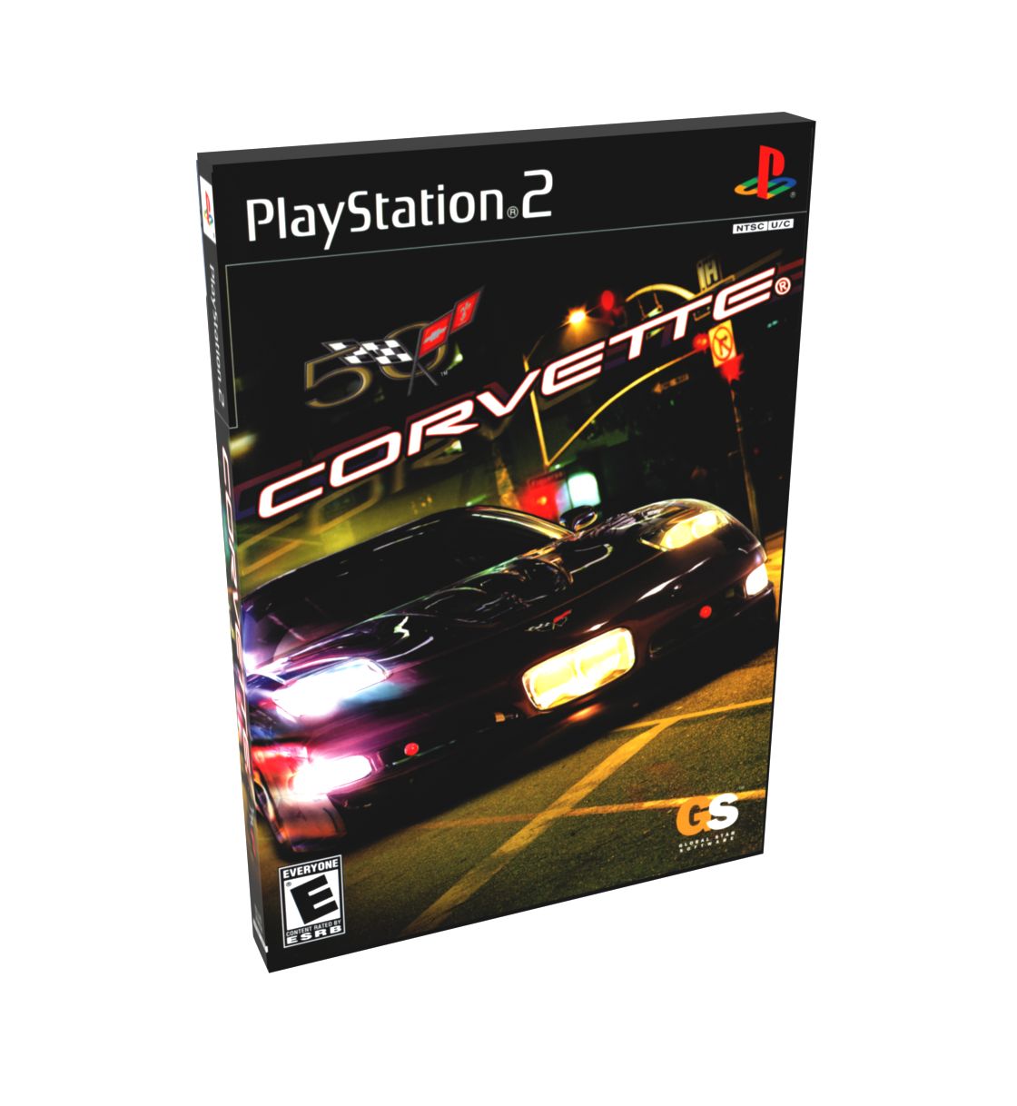 Corvette 50th Anniversary | NTSC | Playstation 2 | PS2 | En | Reproduction Case and Booklet - NO GAME