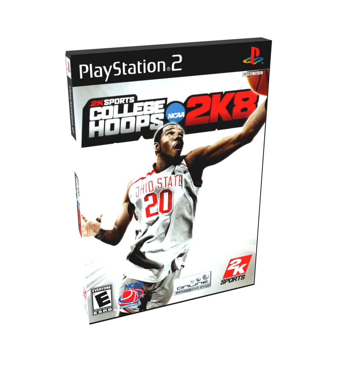 College Hoops 2K8 | NTSC | Playstation 2 | PS2 | En | Reproduction Case and Booklet - NO GAME