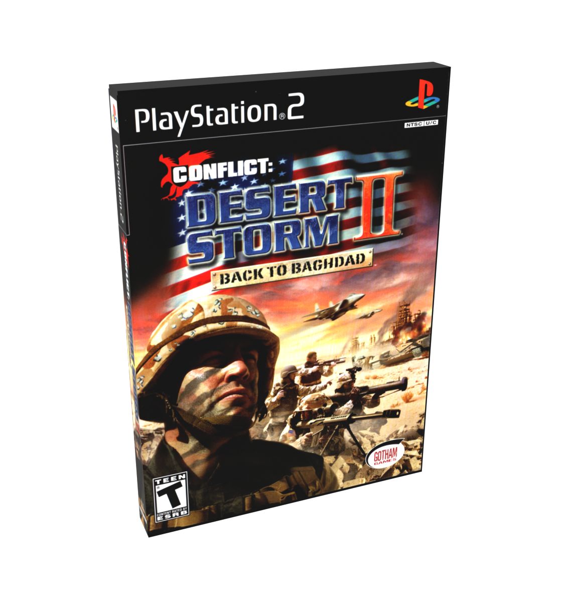 Conflict Desert Storm II Back to Baghdad | NTSC | Playstation 2 | PS2 | En | Reproduction Case and Booklet - NO GAME