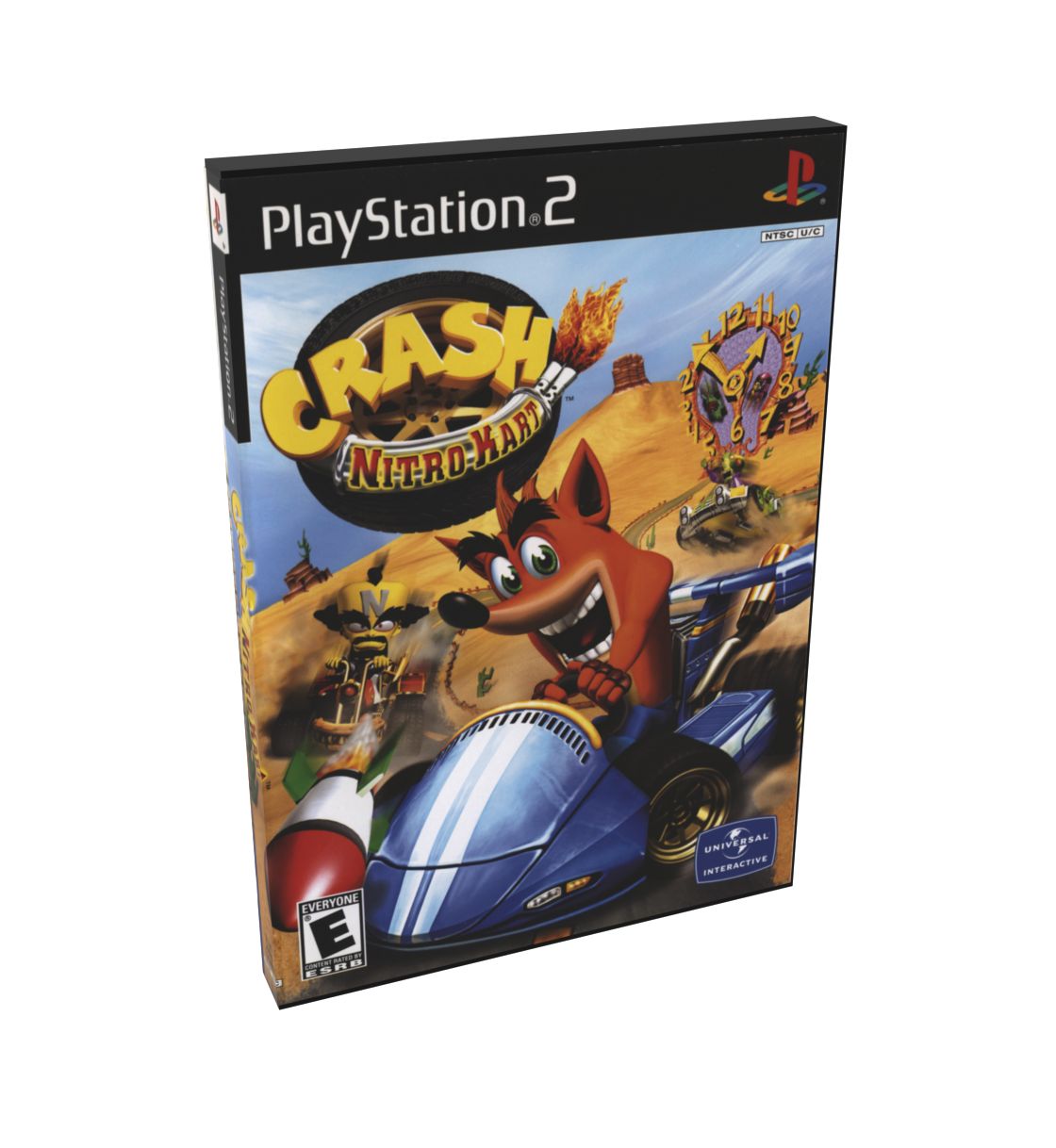 Crash Bandicoot Nitro Kart | NTSC | Playstation 2 | PS2 | En | Reproduction Case and Booklet - NO GAME