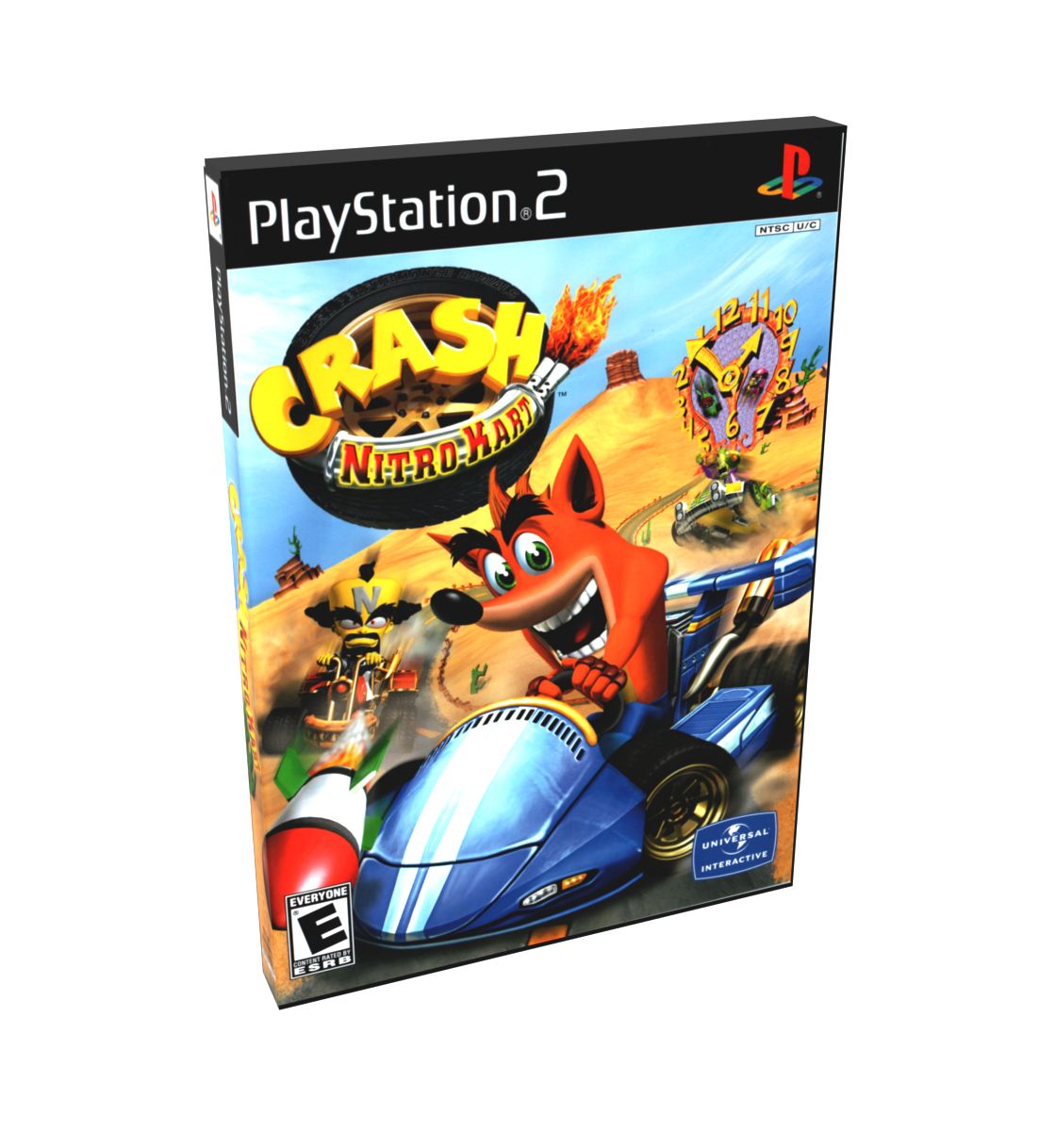 Crash Bandicoot Nitro Kart (Crash Bandicoot Action Pack multi) | NTSC | Playstation 2 | PS2 | En | Reproduction Case and Booklet - NO GAME