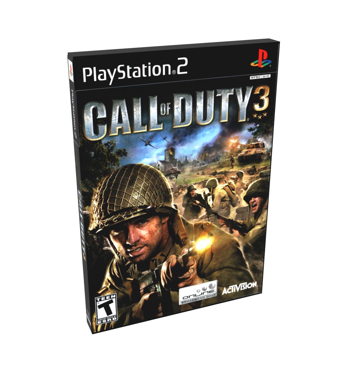 Call of Duty 3 | NTSC | Playstation 2 | PS2 | En | Reproduction Case and Booklet - NO GAME