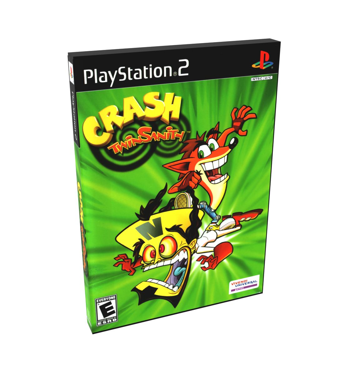 Crash Bandicoot Twinsanity (Crash Bandicoot Action Pack multi) | NTSC | Playstation 2 | PS2 | En | Reproduction Case and Booklet - NO GAME
