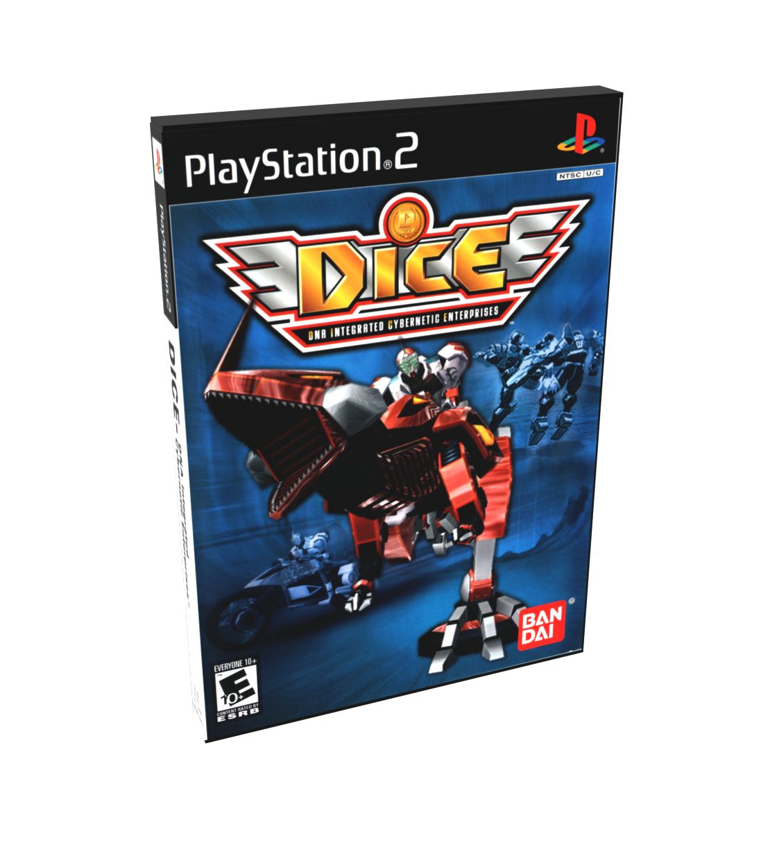 D.I.C.E. DNA Integrated Cybernetic Enterprises | NTSC | Playstation 2 | PS2 | En | Reproduction Case and Booklet - NO GAME