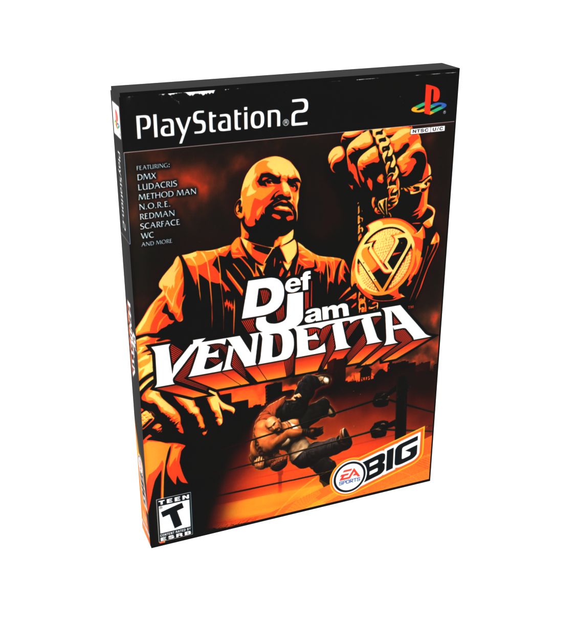 Def Jam VENDETTA | NTSC | Playstation 2 | PS2 | En | Reproduction Case and Booklet - NO GAME