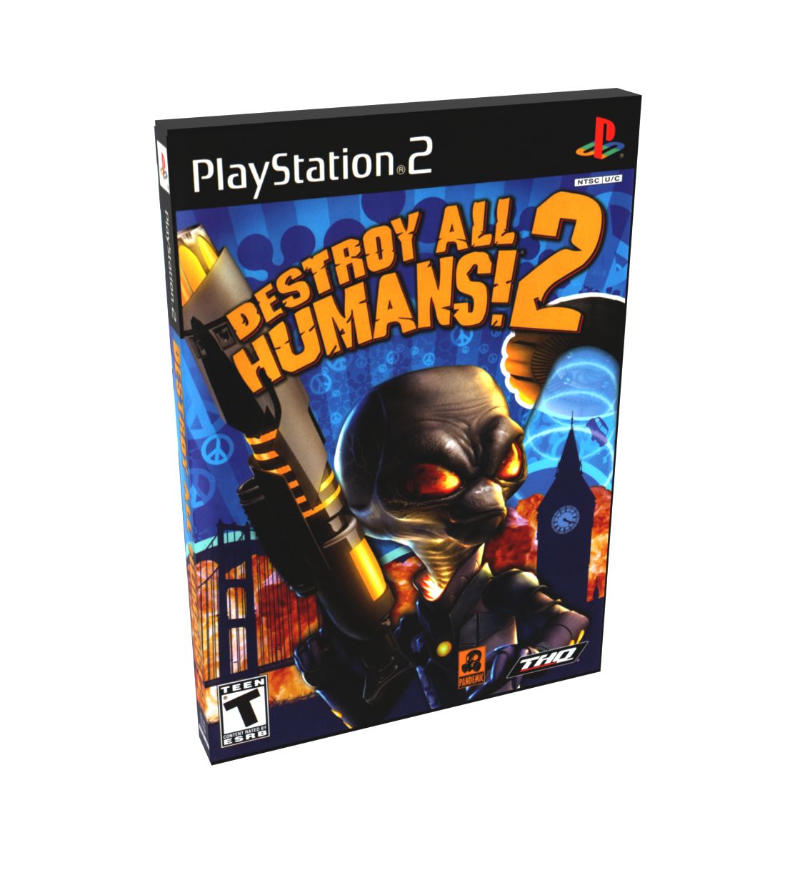 Destroy All Humans! 2 | NTSC | Playstation 2 | PS2 | En | Reproduction Case and Booklet - NO GAME