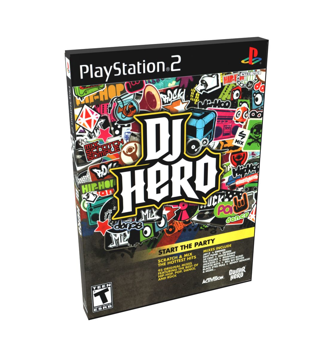 DJ Hero | NTSC | Playstation 2 | PS2 | En | Reproduction Case and Booklet - NO GAME