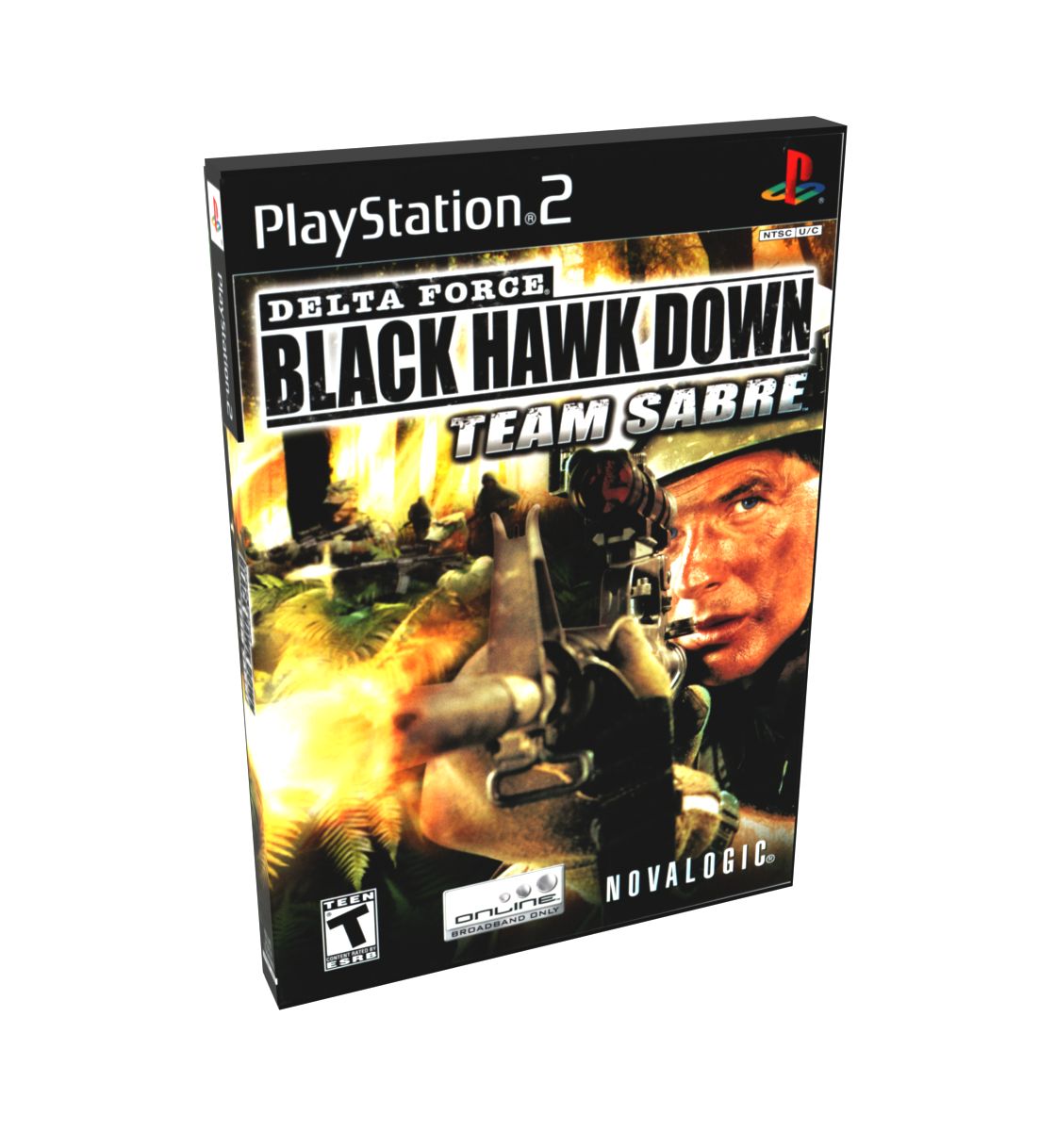 Delta Force Black Hawk Down Team Sabre | NTSC | Playstation 2 | PS2 | En | Reproduction Case and Booklet - NO GAME