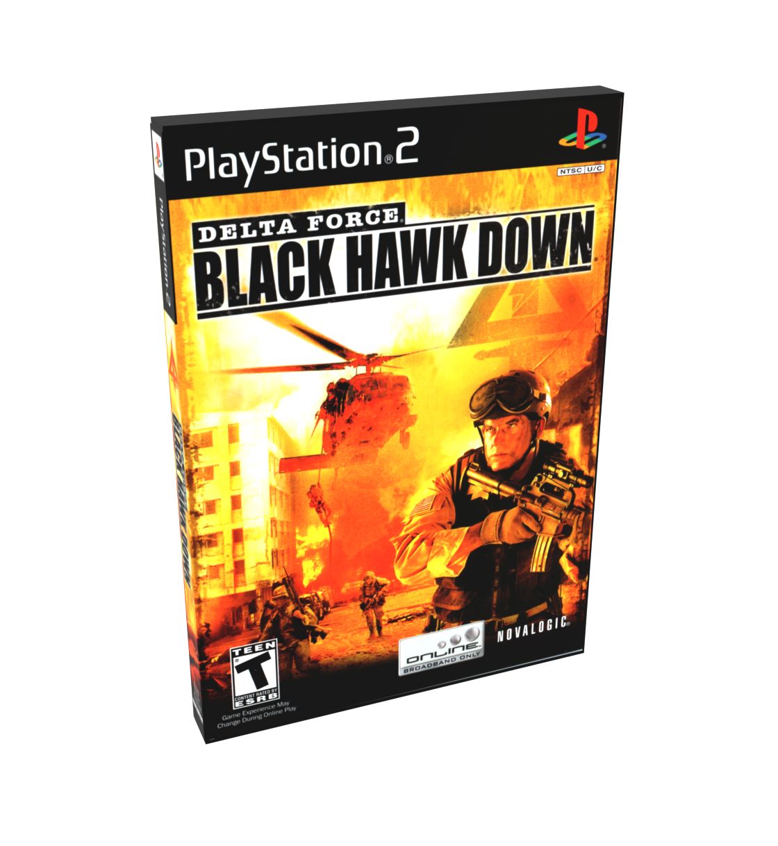 Delta Force Black Hawk Down | NTSC | Playstation 2 | PS2 | En | Reproduction Case and Booklet - NO GAME