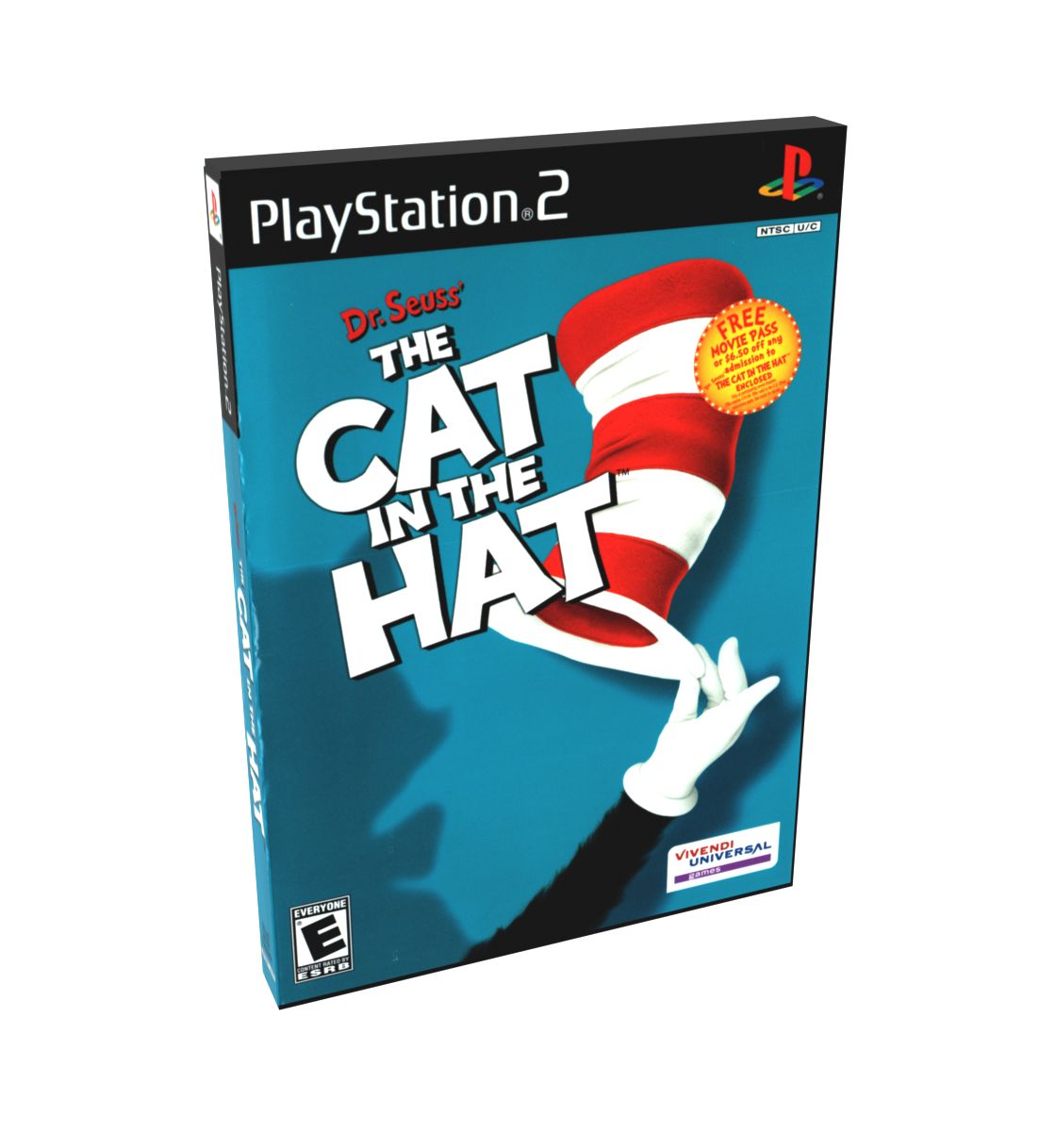 Dr. Seuss&#39; The Cat in the Hat (Movie) | NTSC | Playstation 2 | PS2 | En | Reproduction Case and Booklet - NO GAME