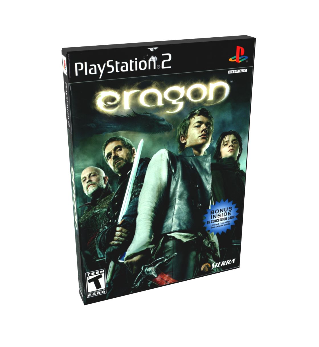 Eragon (Movie) (Blue) | NTSC | Playstation 2 | PS2 | En | Reproduction Case and Booklet - NO GAME