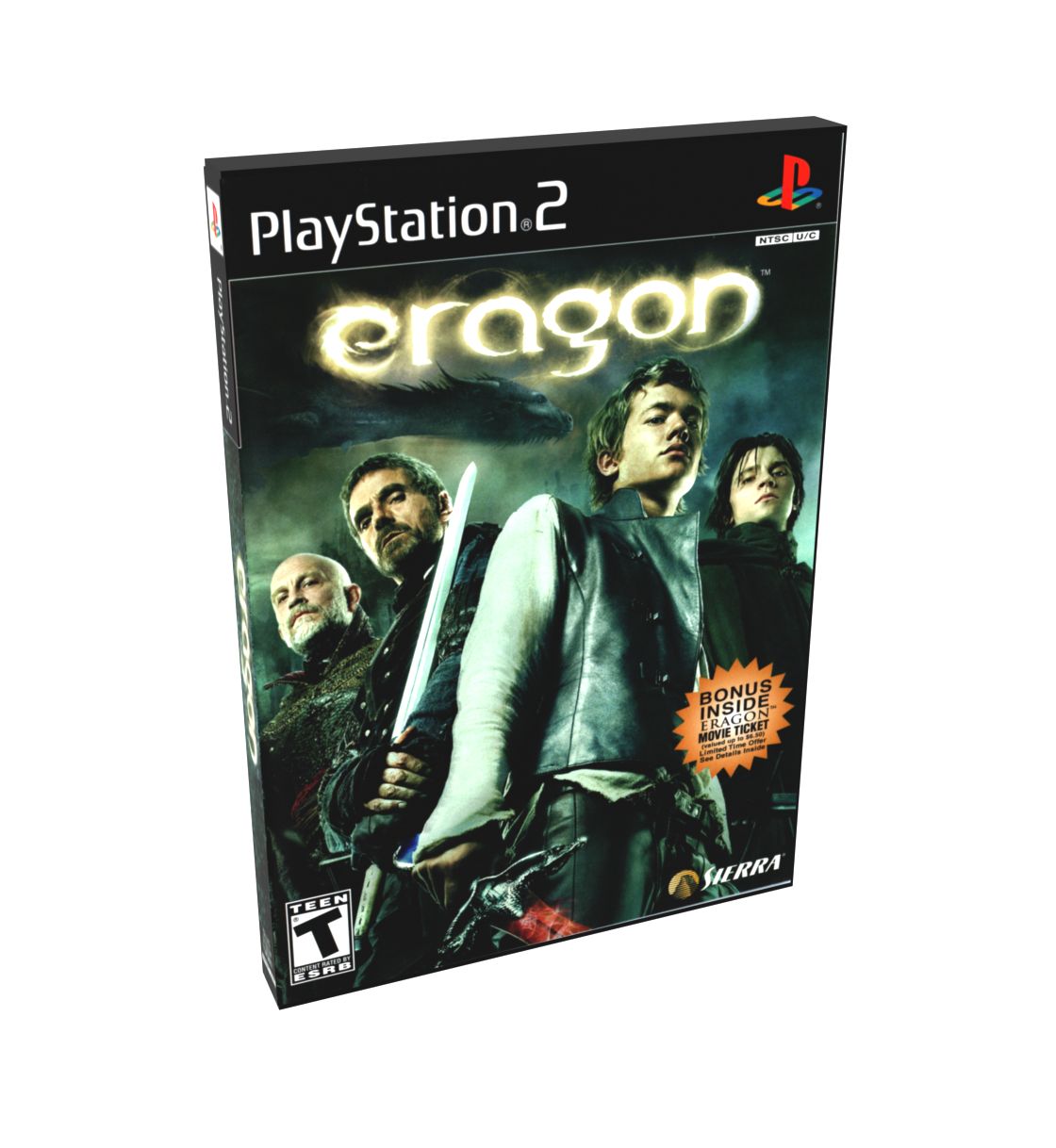 Eragon (Movie) (Orange) | NTSC | Playstation 2 | PS2 | En | Reproduction Case and Booklet - NO GAME